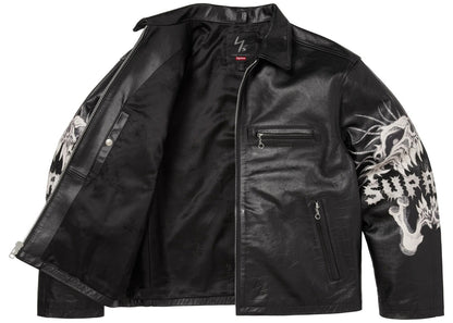 Supreme Y's by Yohji Yamamoto Leather Jacket Black