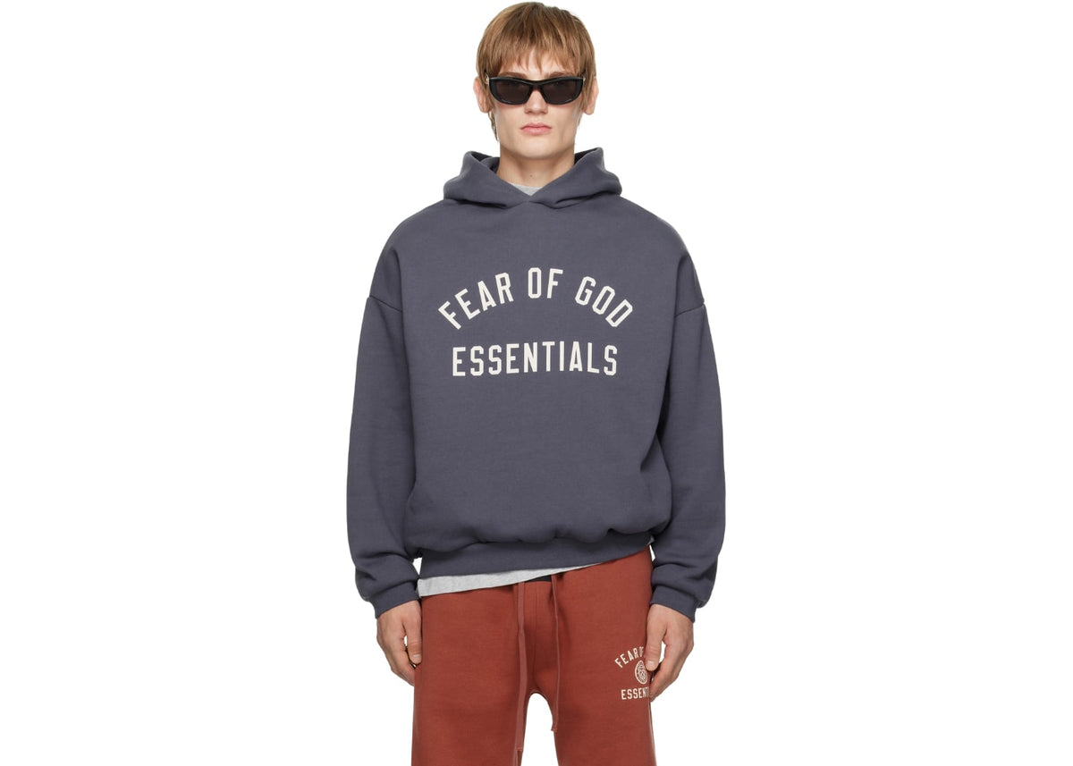 Fear of God Essentials Fleece Hoodie Marine Blue
