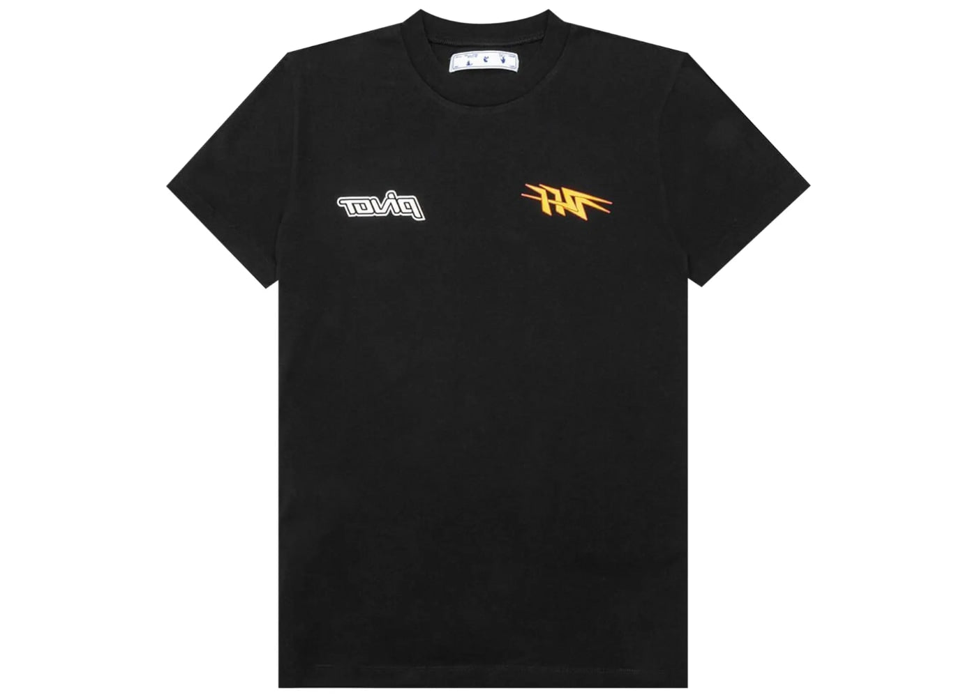 Off White Thunder Short-Sleeve Slim T-Shirt Black/Yellow