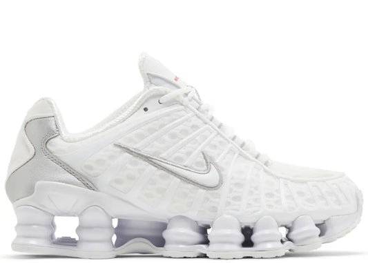 Nike Shox TL White Metallic Silver Max Orange (Women's)