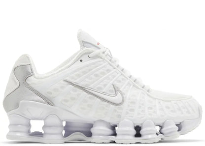Nike Shox TL White Metallic Silver Max Orange (Women's)