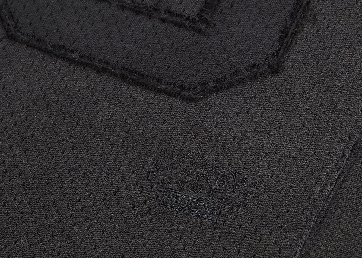 Supreme MM6 Maison Margiela Cotton Football Jersey Black