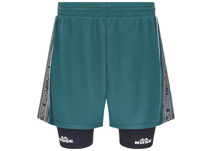 Martine Rose Double Football Sport Shorts Green