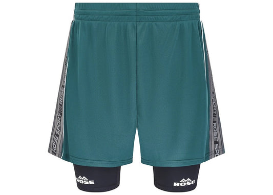 Martine Rose Double Football Sport Shorts Green
