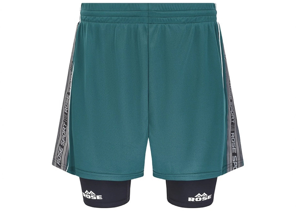 Martine Rose Double Football Sport Shorts Green