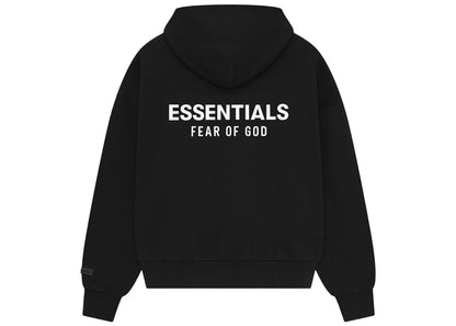 Fear of God Essentials Classic Hoodie Zip Up Sweatshirt Black
