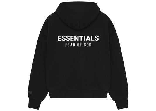 Fear of God Essentials Classic Hoodie Zip Up Black
