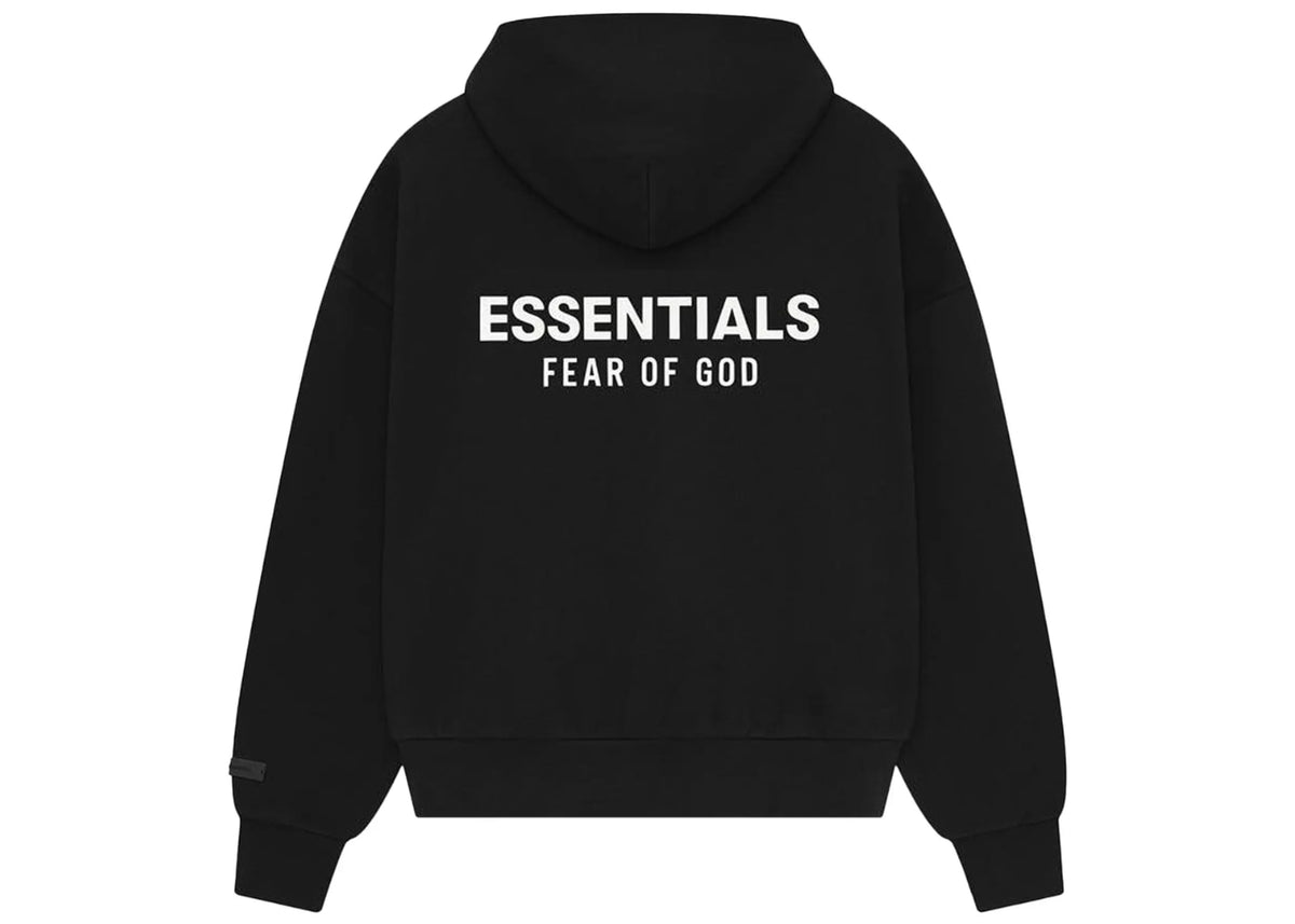 Fear of God Essentials Classic Hoodie Zip Up Black
