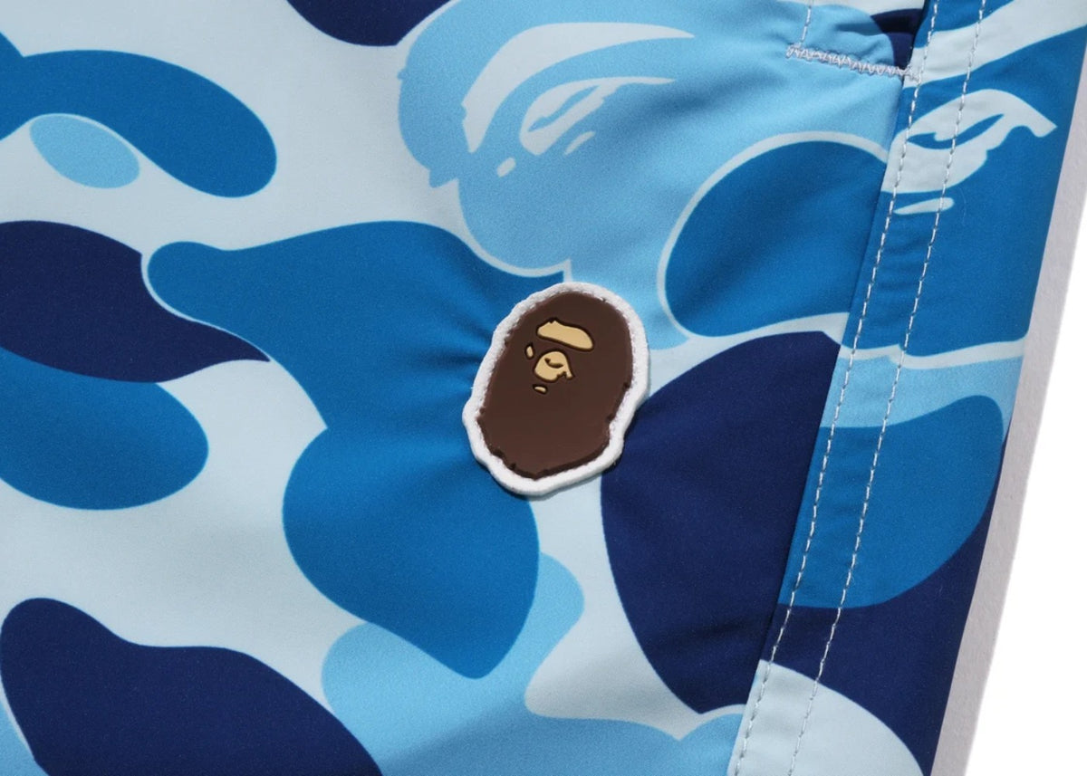 BAPE ABC Camo One Point Relaxed Fit Swim Shorts Blue