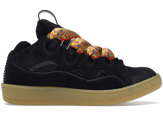 Lanvin Skate Curb Leather Sneaker black