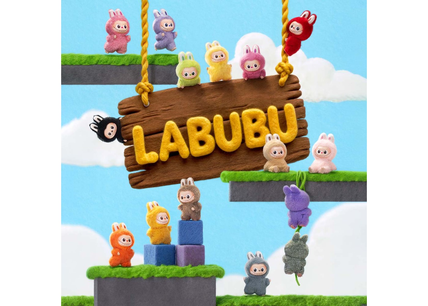 Pop Mart Labubu The Monsters Pin for Love Series Vinyl Plush Pendant (N-Z) Single Blind Box