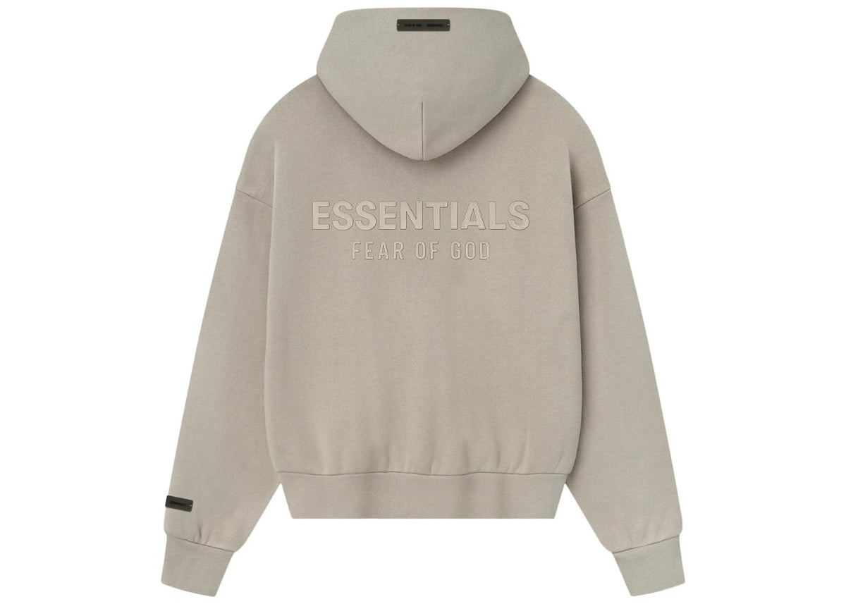 Fear of God Essentials Classic Fleece Zip Up Hoodie Timber