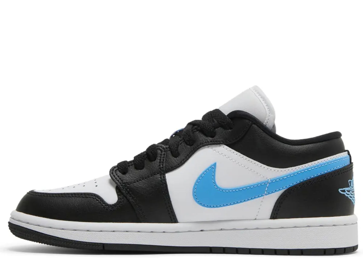 Jordan 1 Low Black University Blue White (Women's)
