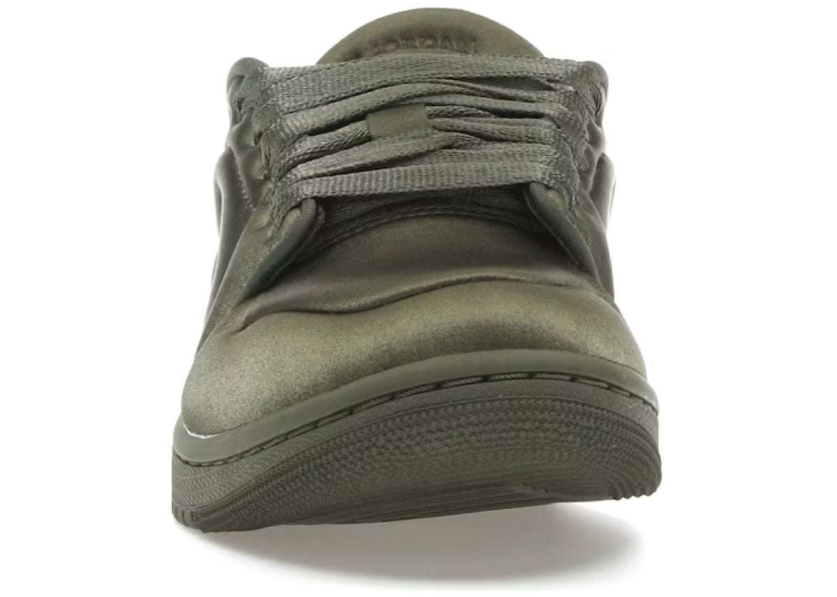 Jordan 1 Low Method of Make Satin Medium Olive (Women's)