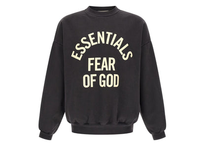 Fear of God Essentials Campus 90's Crewneck Sweatshirt Faded Black