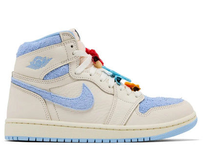 Jordan 1 Retro High OG Pale Ivory Psychic Blue (Women's)