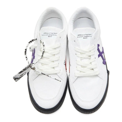 Off-White Vulcanized Vulc Low Top Canvas Sneakers White Purple (SS21)
