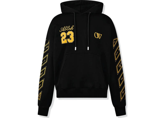 Off White OW 23 Skate Hoodie Black Gold