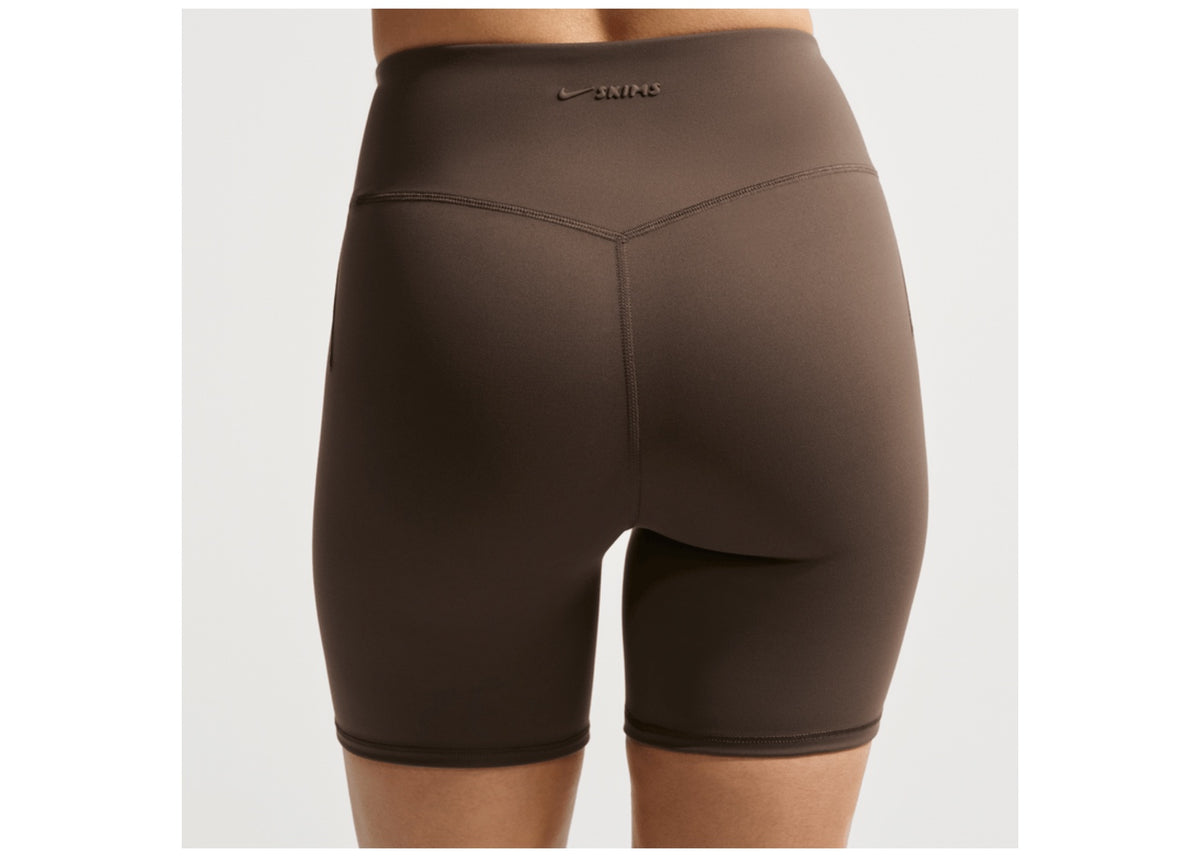 NikeSKIMS Matte Women's High-Waisted 12.5cm (approx.) Biker Shorts NSKM Dark Sepia/NSKM Dark Sepia