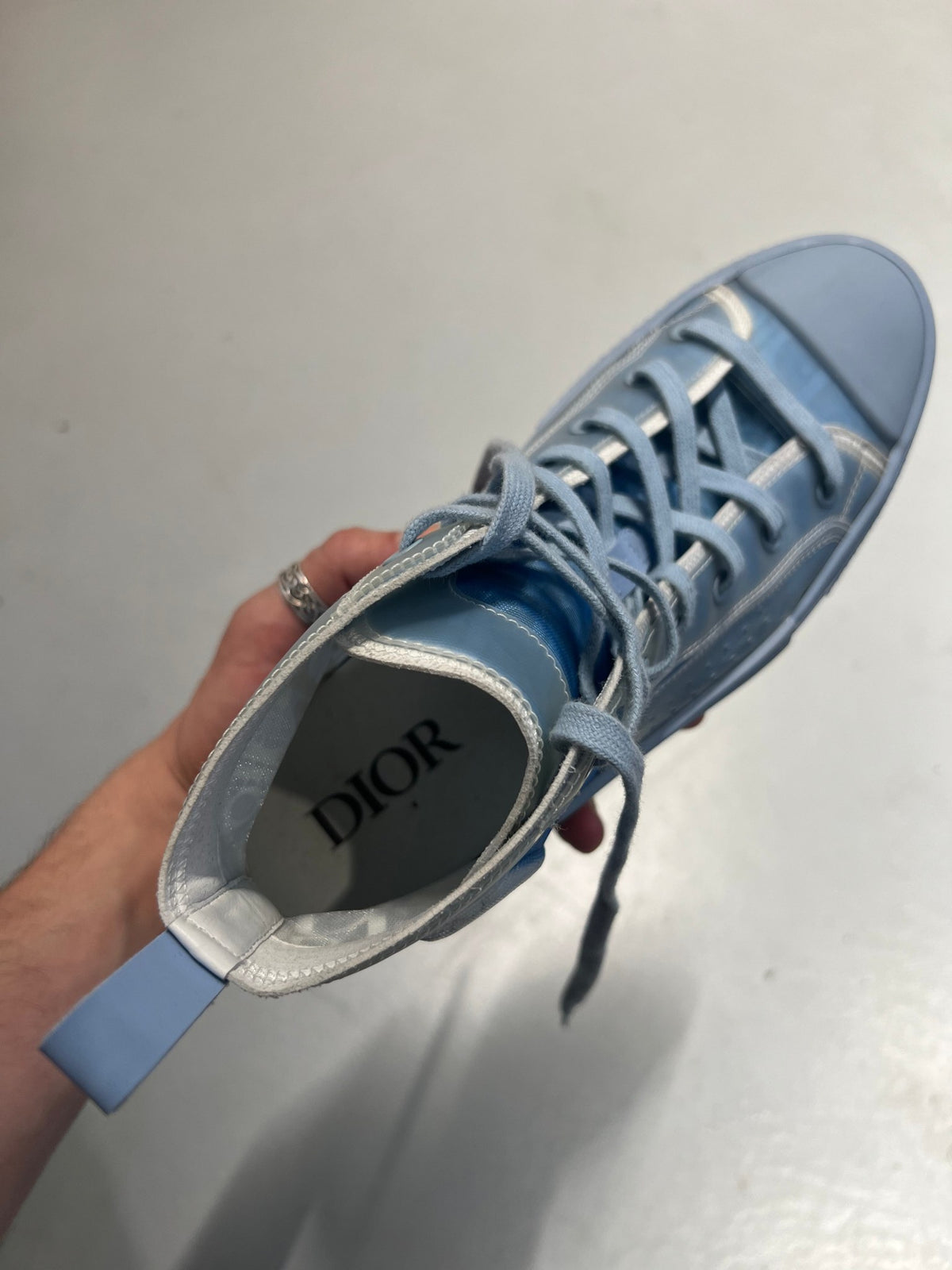 Dior B23 High Daniel Arsham Oblique Light Blue