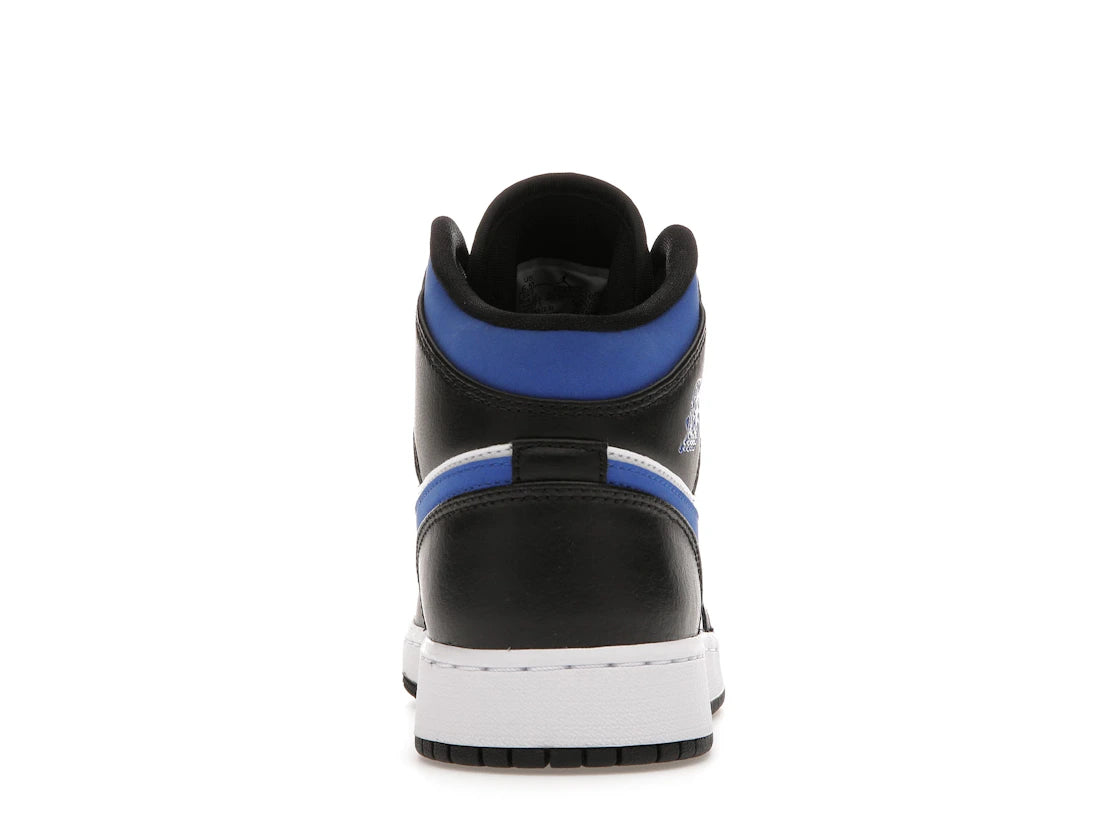 Jordan 1 Mid White Black Racer Blue (GS)