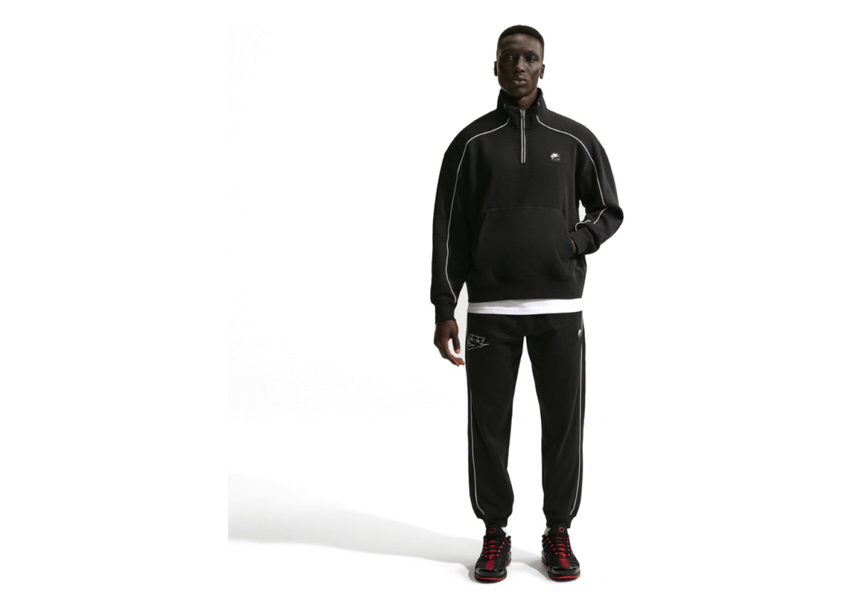 Nike Air Men's Fleece Quarter-Zip Top Black