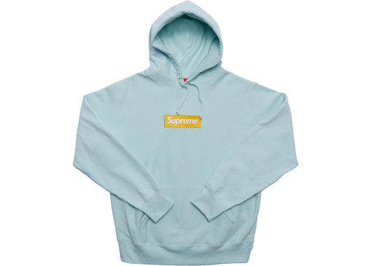 Supreme Box Logo Hooded Sweatshirt (FW17) Ice Blue