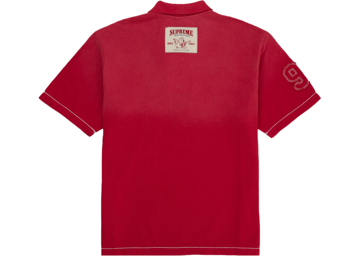 Supreme True Religion Applique Polo Red