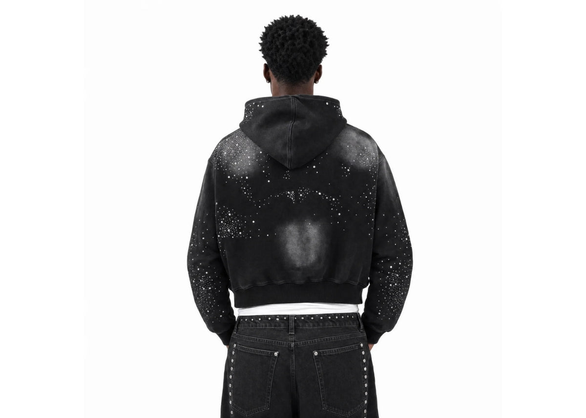 Vale Forever Classico Zip Up Hoodie Black