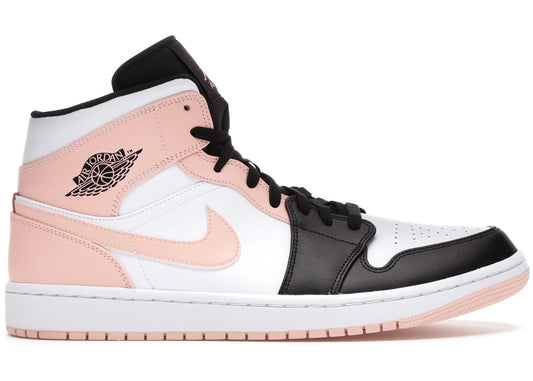 Air Jordan 1 Mid Arctic Orange Black Toe Crimson Tint