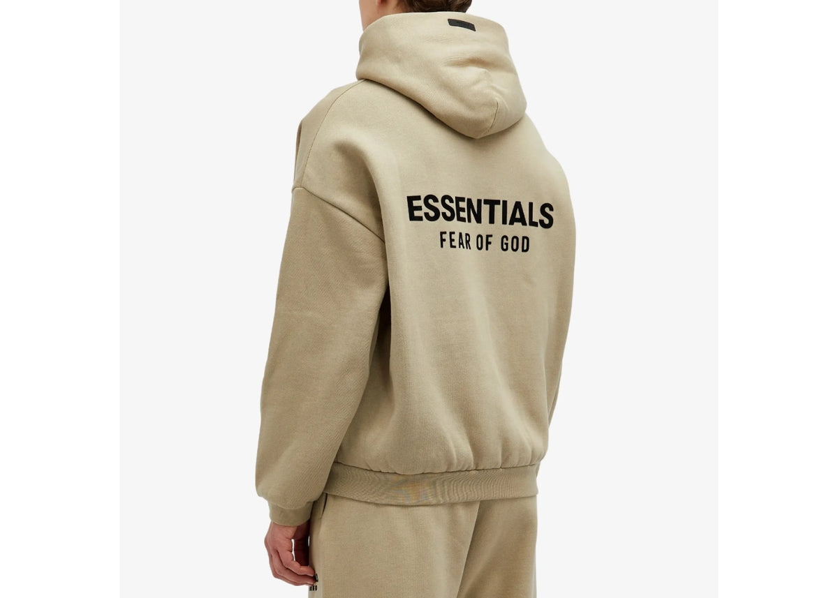 Fear of God Essentials Oversized Fleece Hoodie Desert Sand
