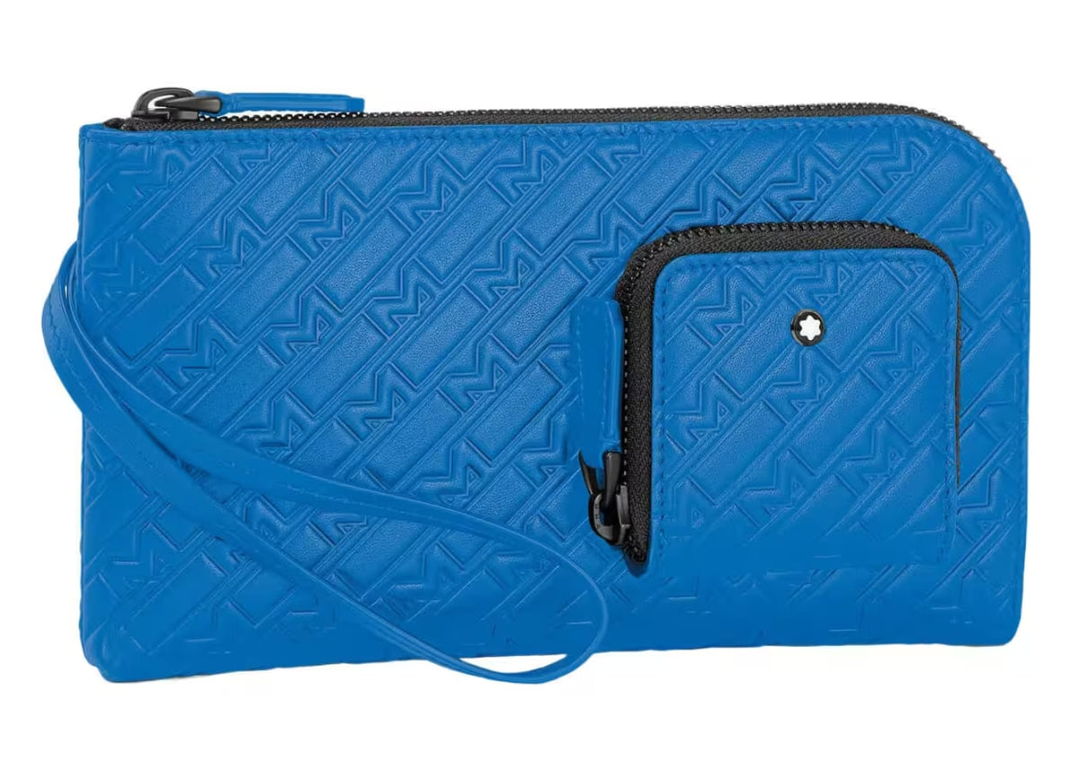 Montblanc M_Gram 4810 Wallet 6 cc With Pocket 130028 Blue