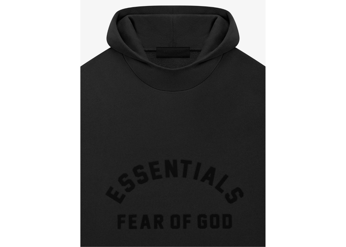 Fear of God Essentials Arch Logo Hoodie Jet Black