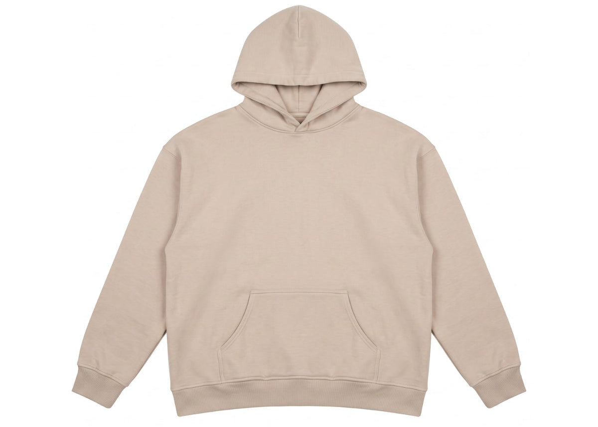 Cotton Garments Hoodie 500GSM Light Brown