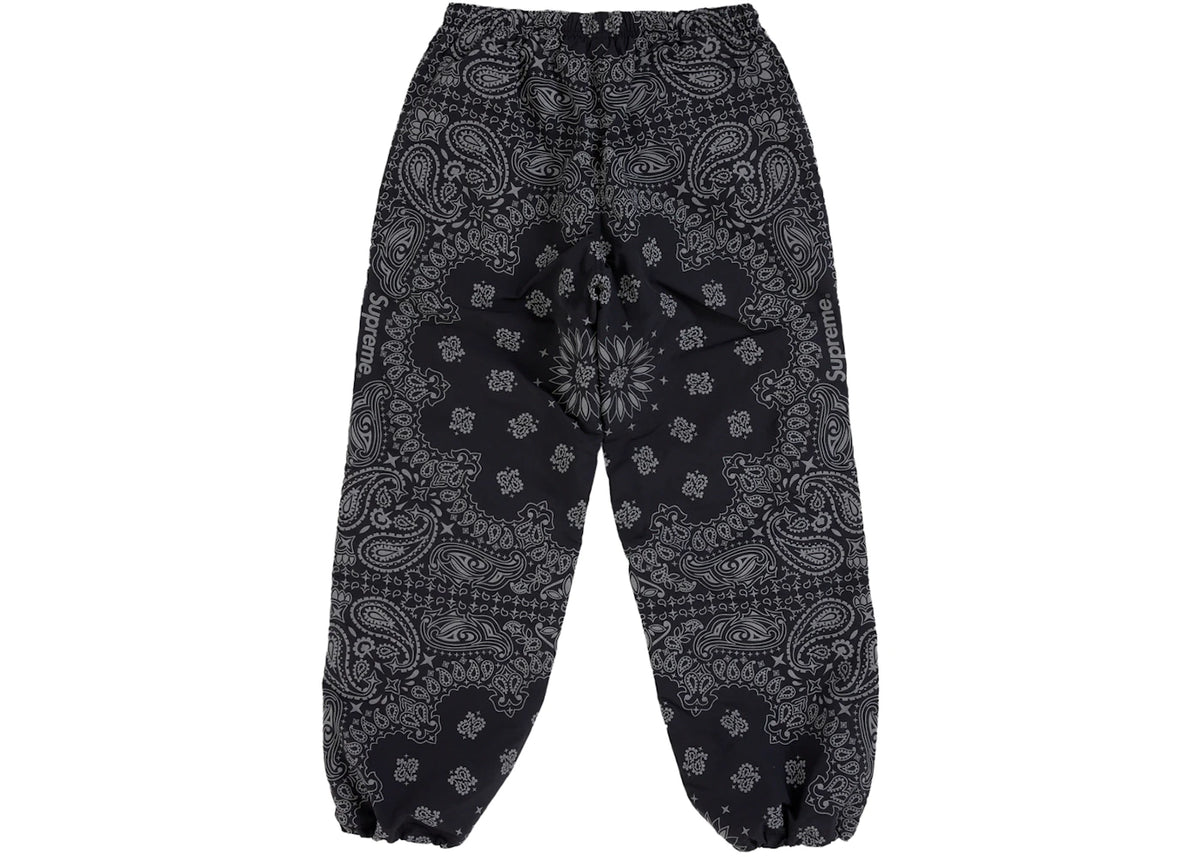 Supreme Reflective Bandana Track Pant Black