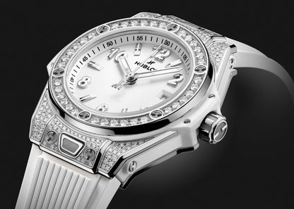 Hublot Big Bang One Click Steel White Pavé 33mm | 485.SE.2010.RW.1604