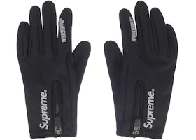 Supreme WINDSTOPPER Zip Gloves (FW25) Black