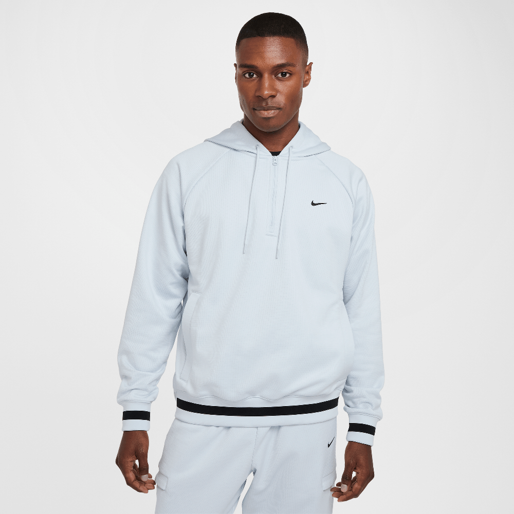 Nike DNA Men's Therma-FIT 1/4-Zip Basketball Hoodie Pure Platinum/Black