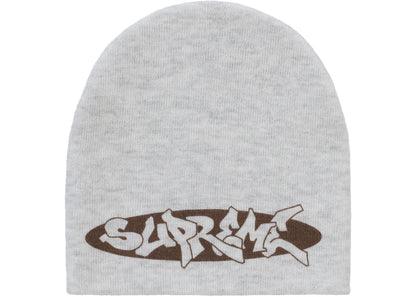 Supreme New World Order Beanie Heather Grey