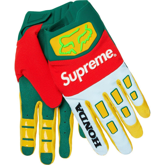Supreme Honda Fox Racing Gloves Green Moss fw19 Supreme