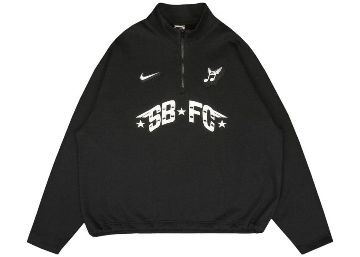 Nike Zip Fleece Crew-Neck Sweatshirt "Club 58" 'Black'