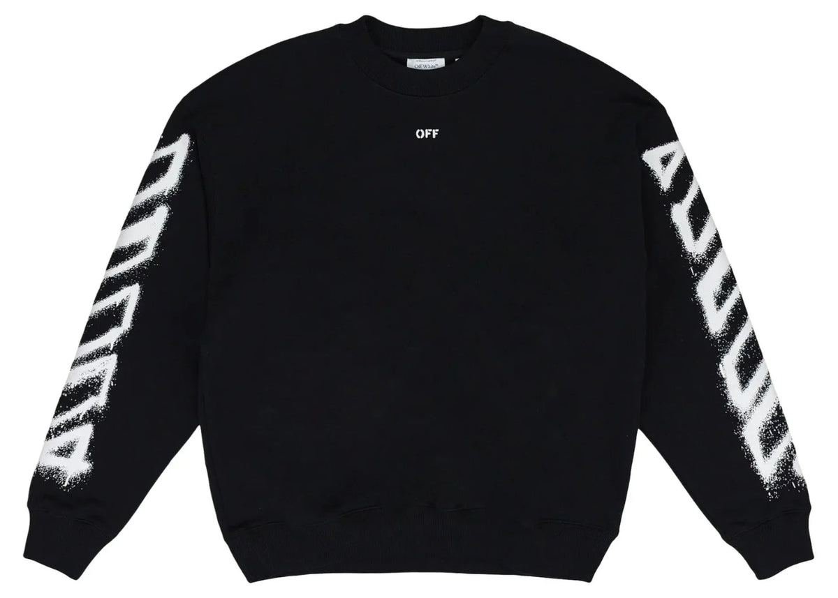 Off White Spray Can Arrow Crewneck Black