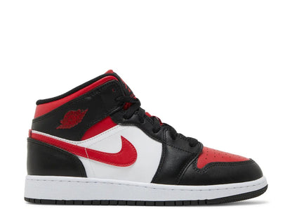 Air Jordan 1 Mid Black Fire Red (GS)
