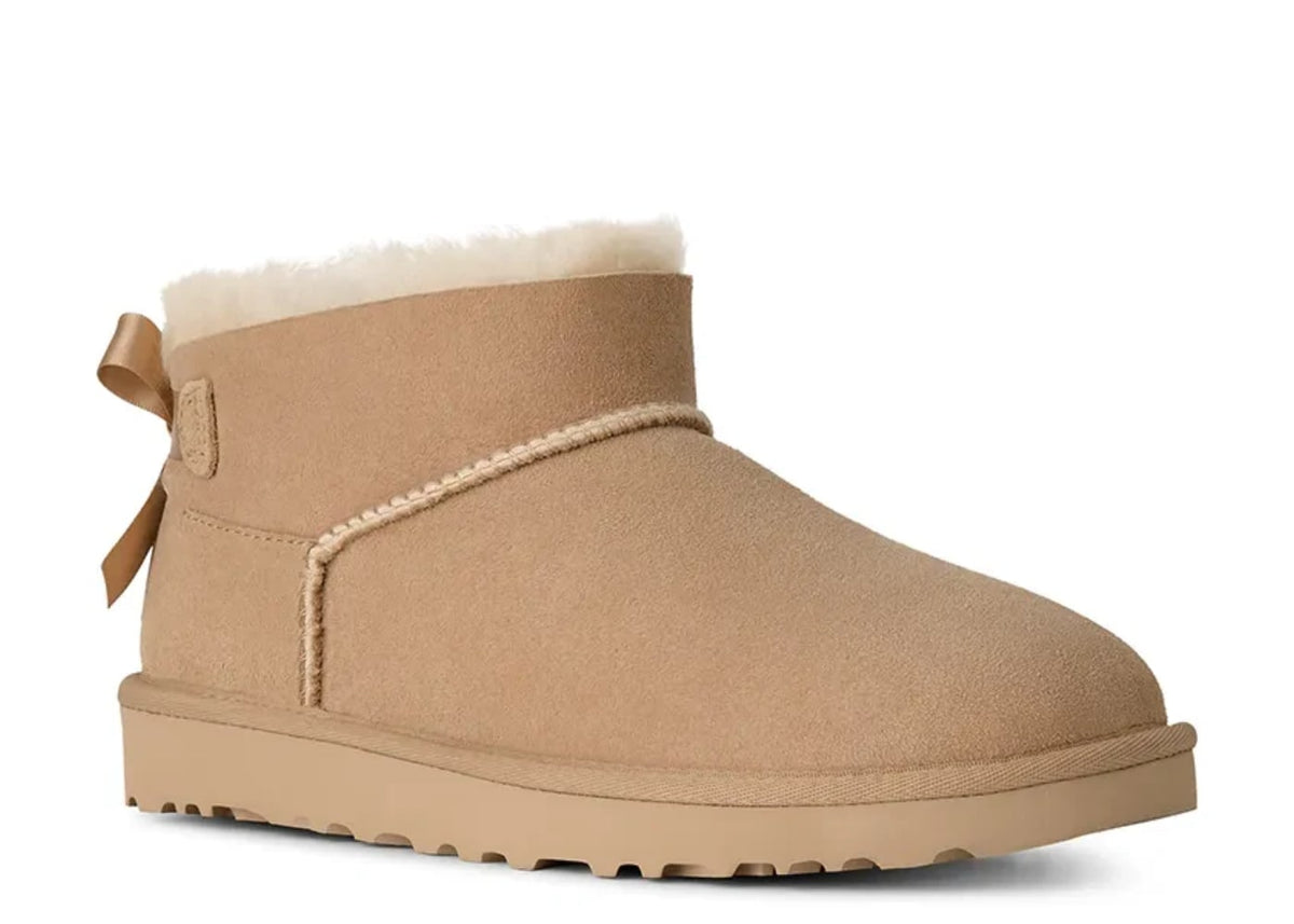 UGG Ultra Mini Bailey Bow Boot Sand (Women's)