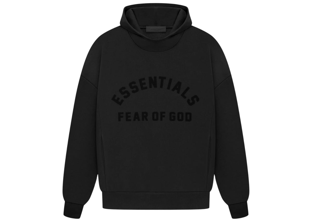 Fear of God Essentials Arch Logo Hoodie Jet Black