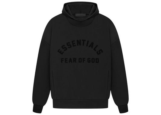 Fear of God Essentials Arch Logo Hoodie Jet Black