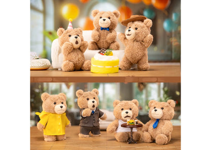 Pop Mart Pop Mart Ted2 Teddy Bear Action Plush Pendant Series Single Blind Box