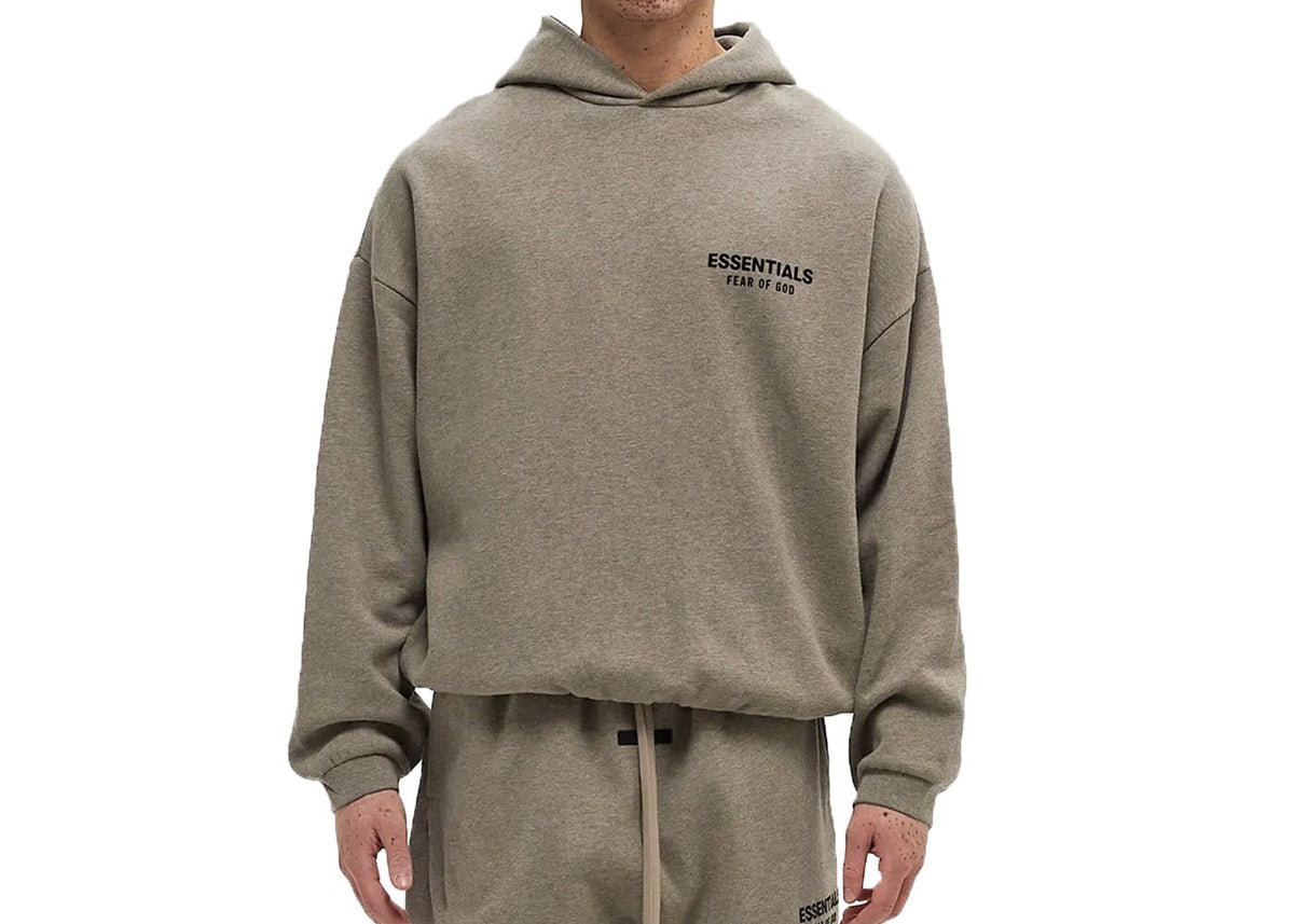 Fear of God Essentials Fleece Hoodie (FW24) Heather Grey