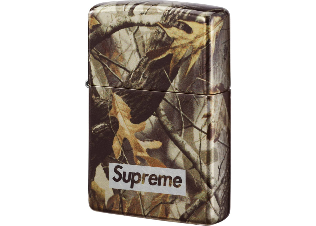Supreme Camo Logo Zippo Lighter Camo Green