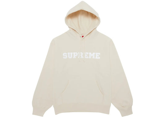 Supreme Collegiate Hooded Sweatshirt Natural